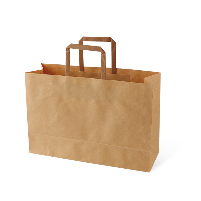 Kraft Flat Rope Rope Bag Bag Bage Paper Bage