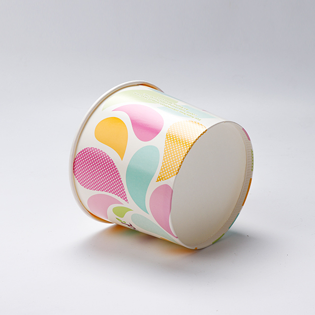 4oz-16oz المطبوعة المطبوعة مخصصة يمكن التخلص منها كوب آيس كريم يمكن التخلص منه في كوب الزبادي المجمد