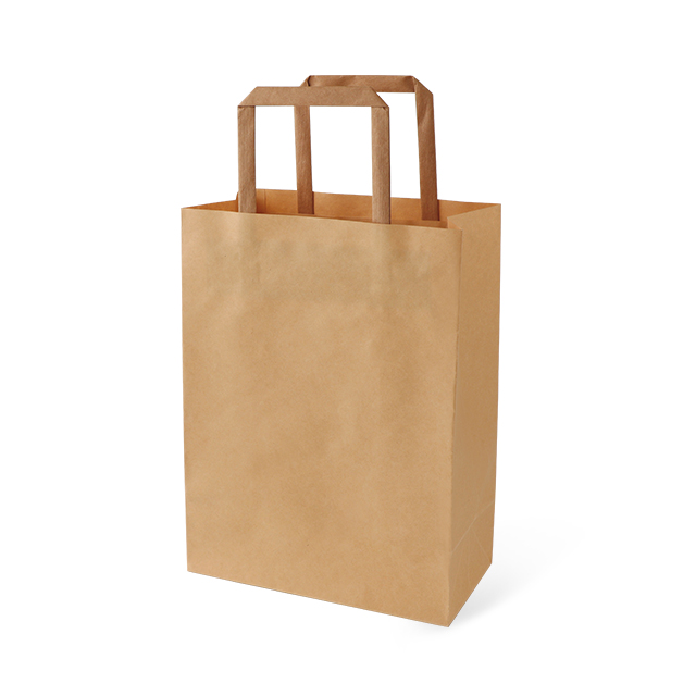 Kraft Flat Rope Rope Bag Bag Bage Paper Bage