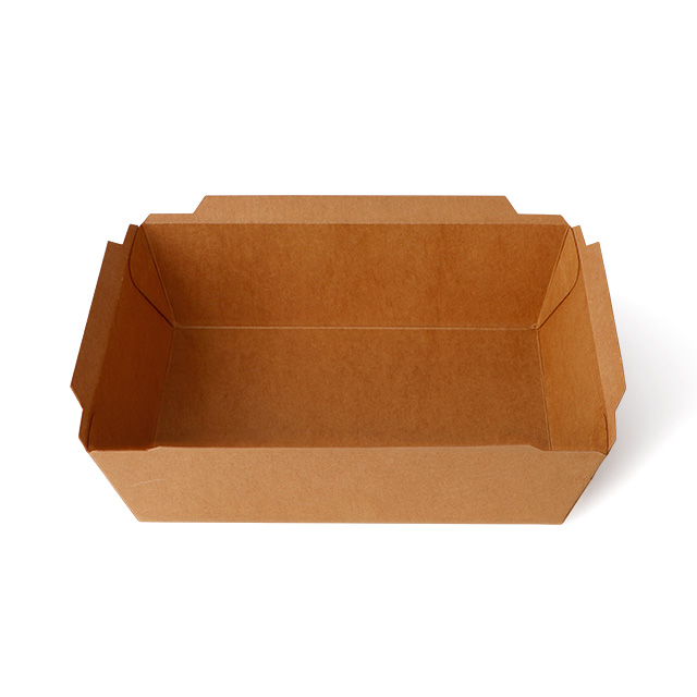 صندوق غداء يمكن التخلص منه Kraft Paper Salad Square Box