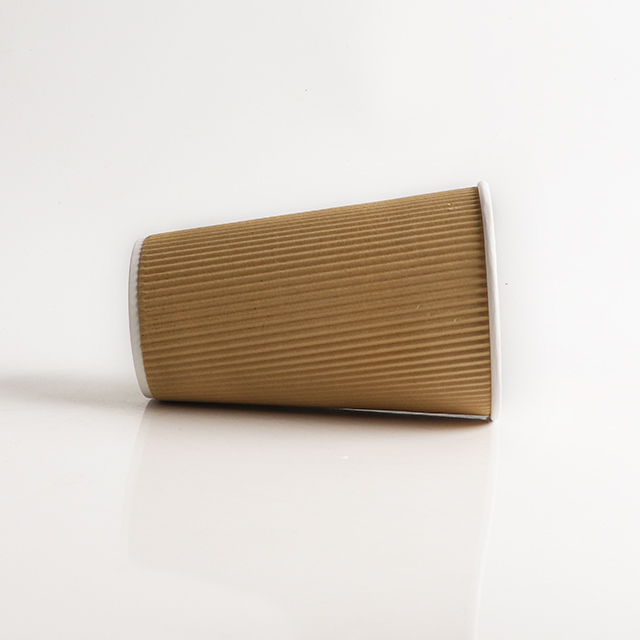 أكواب ورق الجدار المتموجة تخصيص مع لمسة علامتك التجارية