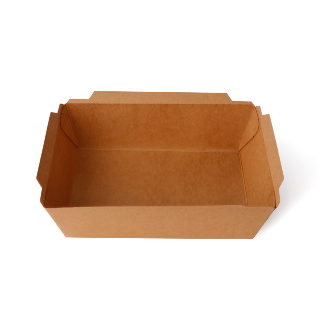 صندوق غداء يمكن التخلص منه Kraft Paper Salad Square Box