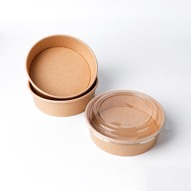 25oz أوعية الورق الصديقة للبيئة لعرض وجبة صحية