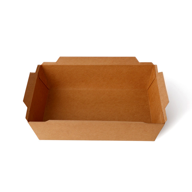 صندوق غداء يمكن التخلص منه Kraft Paper Salad Square Box
