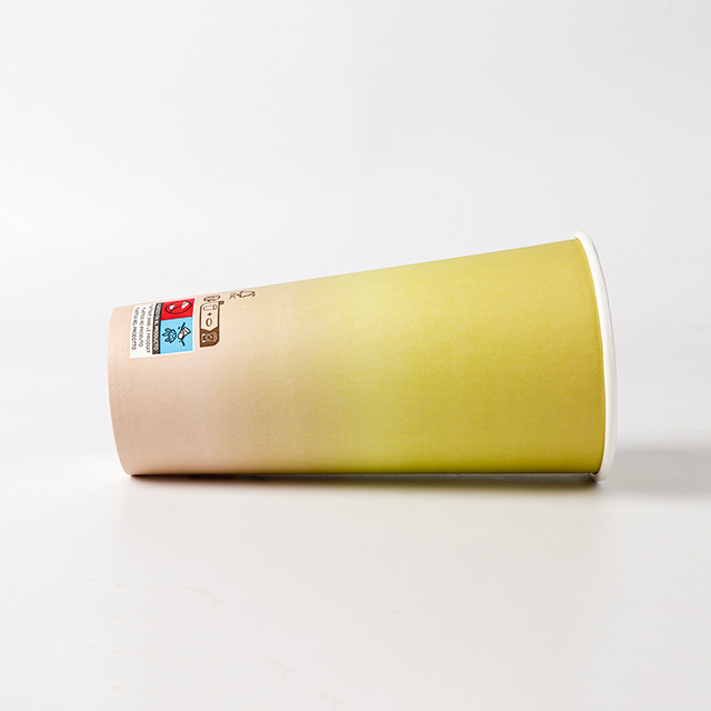 22 أوقية من الكؤوس الورقية المتينة الصديقة للبيئة للمشروبات الساخنة والباردة