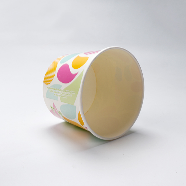 4oz-16oz المطبوعة المطبوعة مخصصة يمكن التخلص منها كوب آيس كريم يمكن التخلص منه في كوب الزبادي المجمد