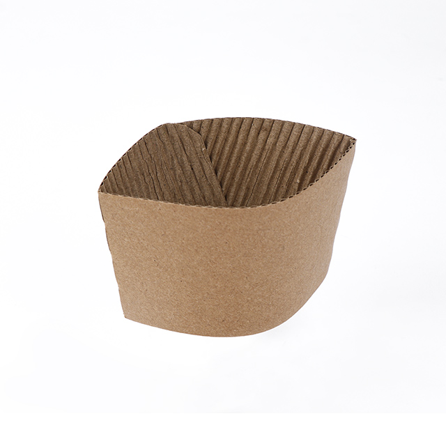 شعار مخصص طباعة حرارة مقاومة التخلص من الأكمام الكوب من ورقة القهوة التعبئة