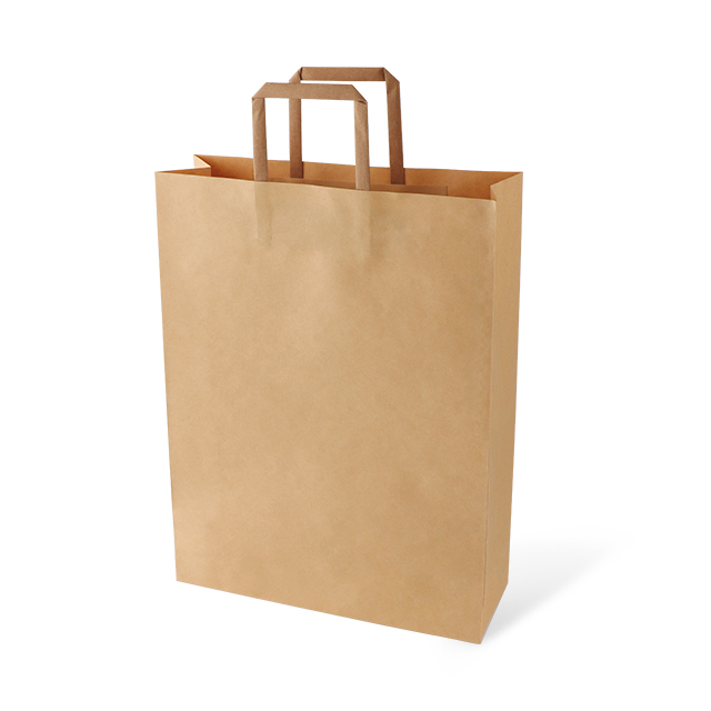 Kraft Flat Rope Rope Bag Bag Bage Paper Bage