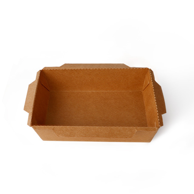 صندوق غداء يمكن التخلص منه Kraft Paper Salad Square Box
