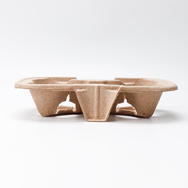 خذ بعيدا قابلة للتصرف وقابلة لإعادة التدوير علبة لب الورق 2 كوب حامل